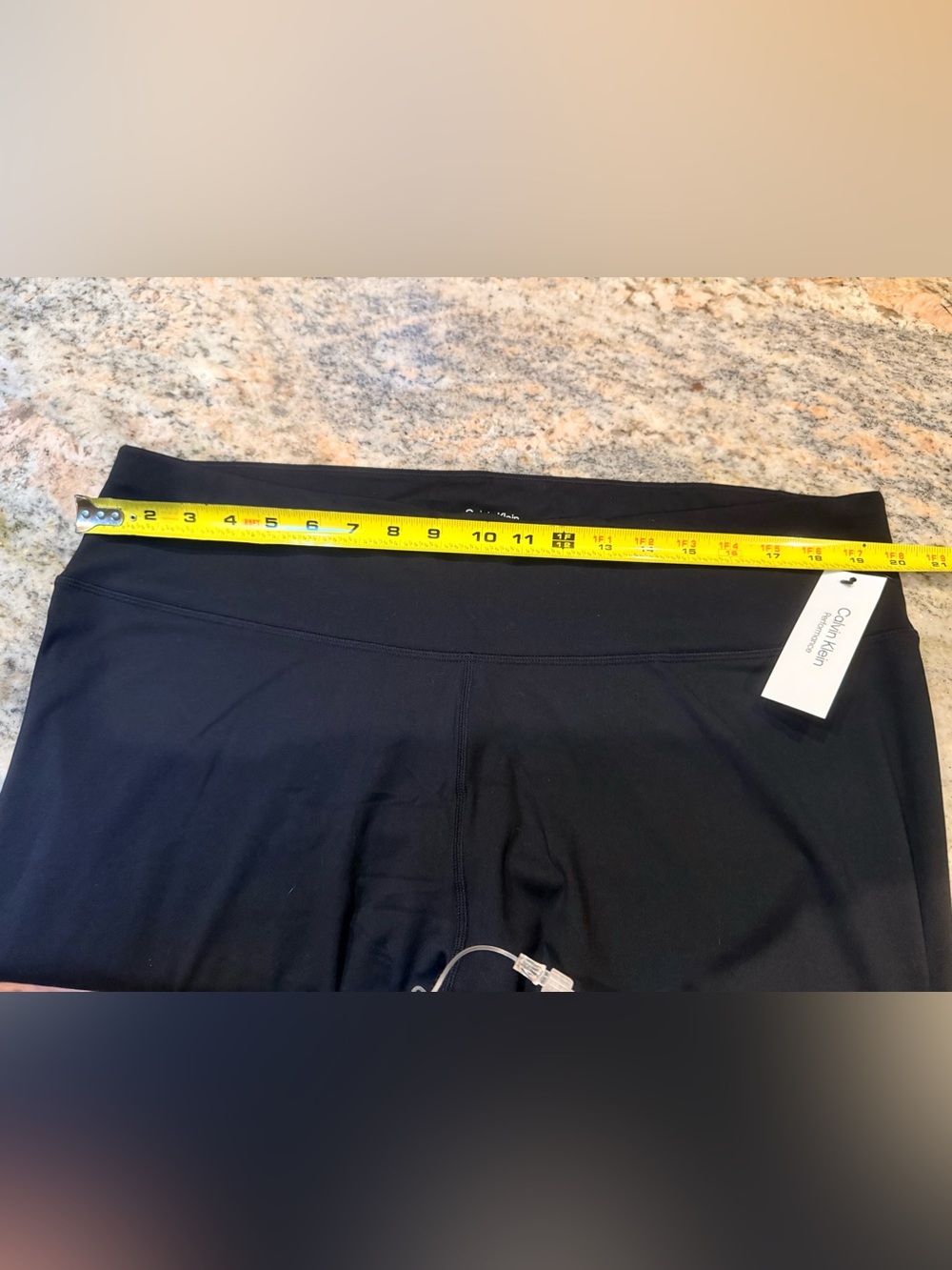 NWT Calvin Klein Performance 3X Black Cropped Leggings Stretch Moisture Wicking - Picture 7 of 13